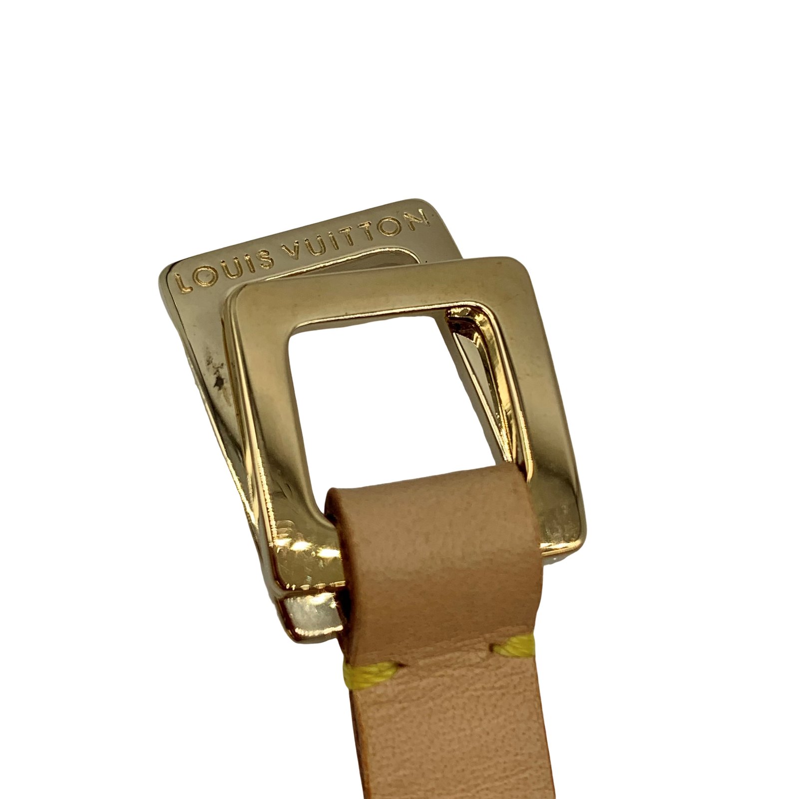 Auth LOUIS VUITTON Ceinture VVN Size:M Belt M67300 Light