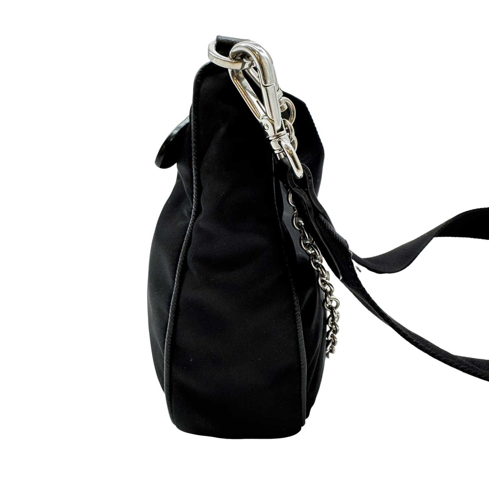 Authentic PRADA RE-Edition 2005 Shoulder Bag 1BH204 Black