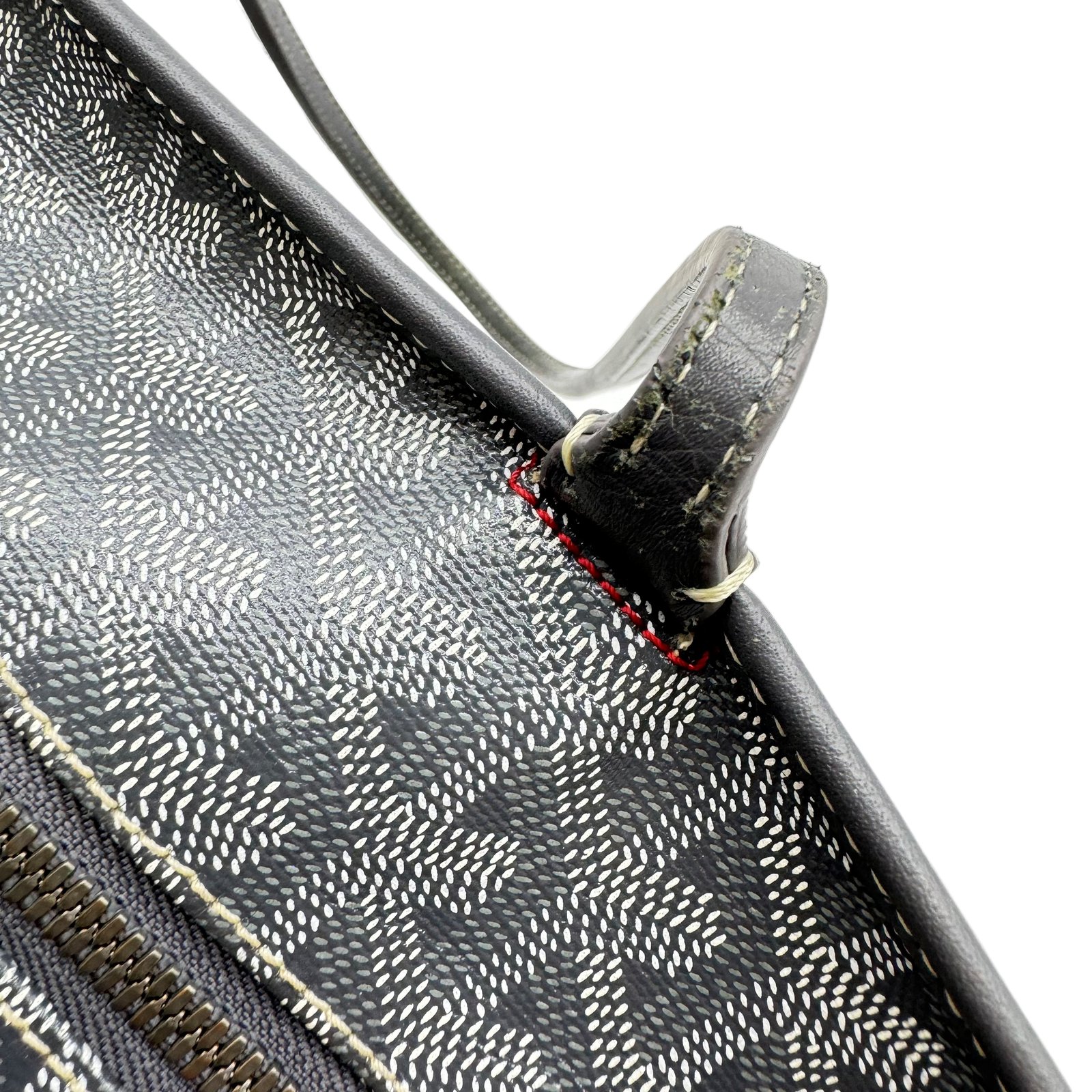 Authentic GOYARD Artois MM Hand Bag Tote Bag Gray Canvas #36633082