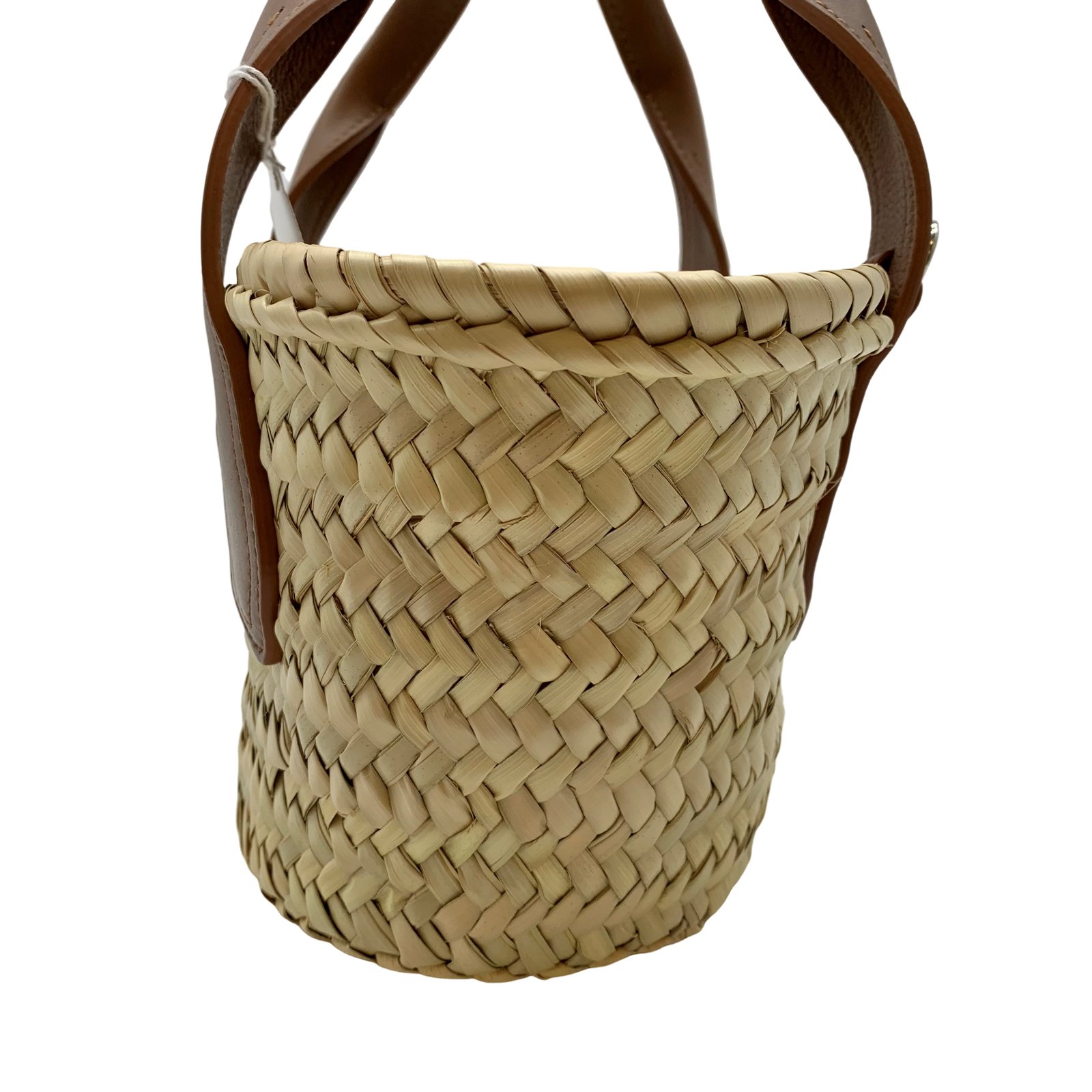 Authentic J&M Davidson Small Basket Hand Bag Light Brown