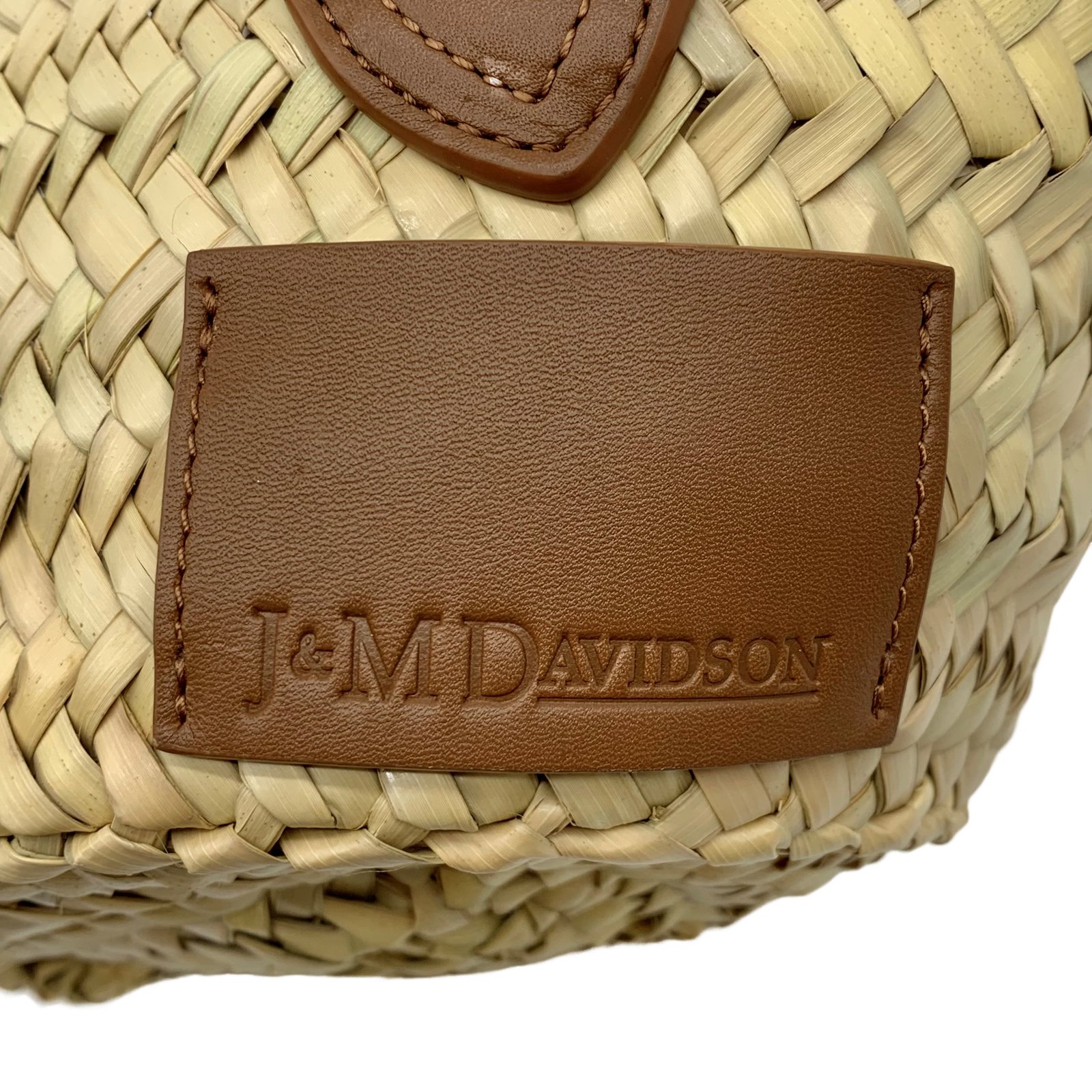 Authentic J&M Davidson Small Basket Hand Bag Light Brown