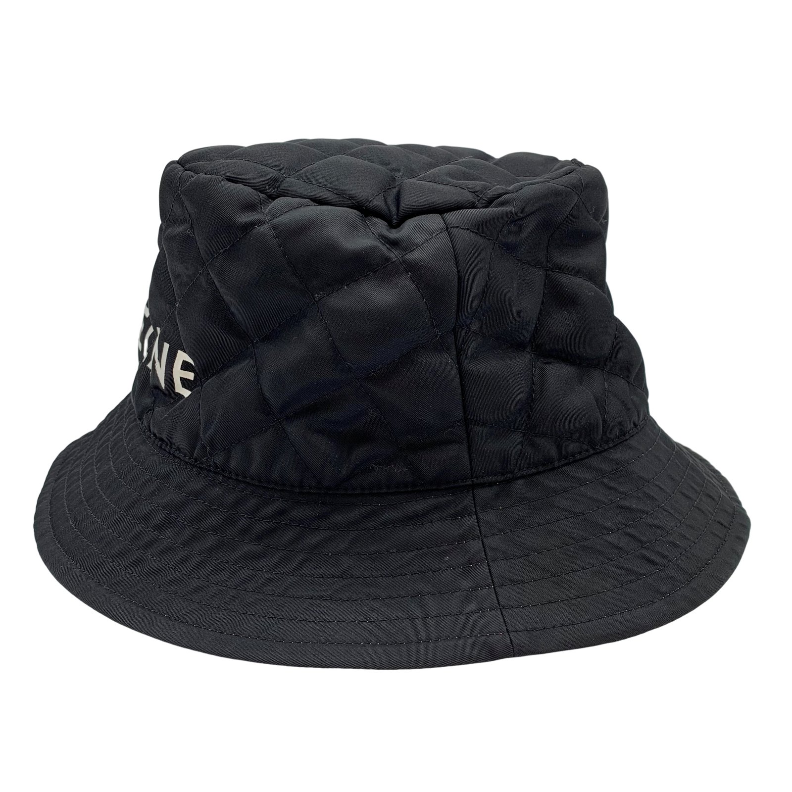 ファッションシーンで話題のこれから流行るブランド12選 Authentic Black 2AUB0930C M Size Hat Bucket Quilting CELINE 帽子
