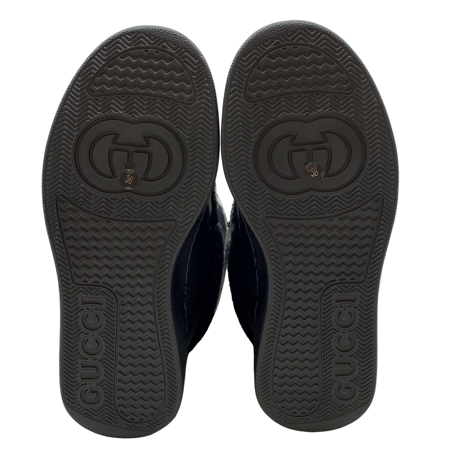 Authentic GUCCI Zueus Furry Fabric Boots Size:36 US:6 769511