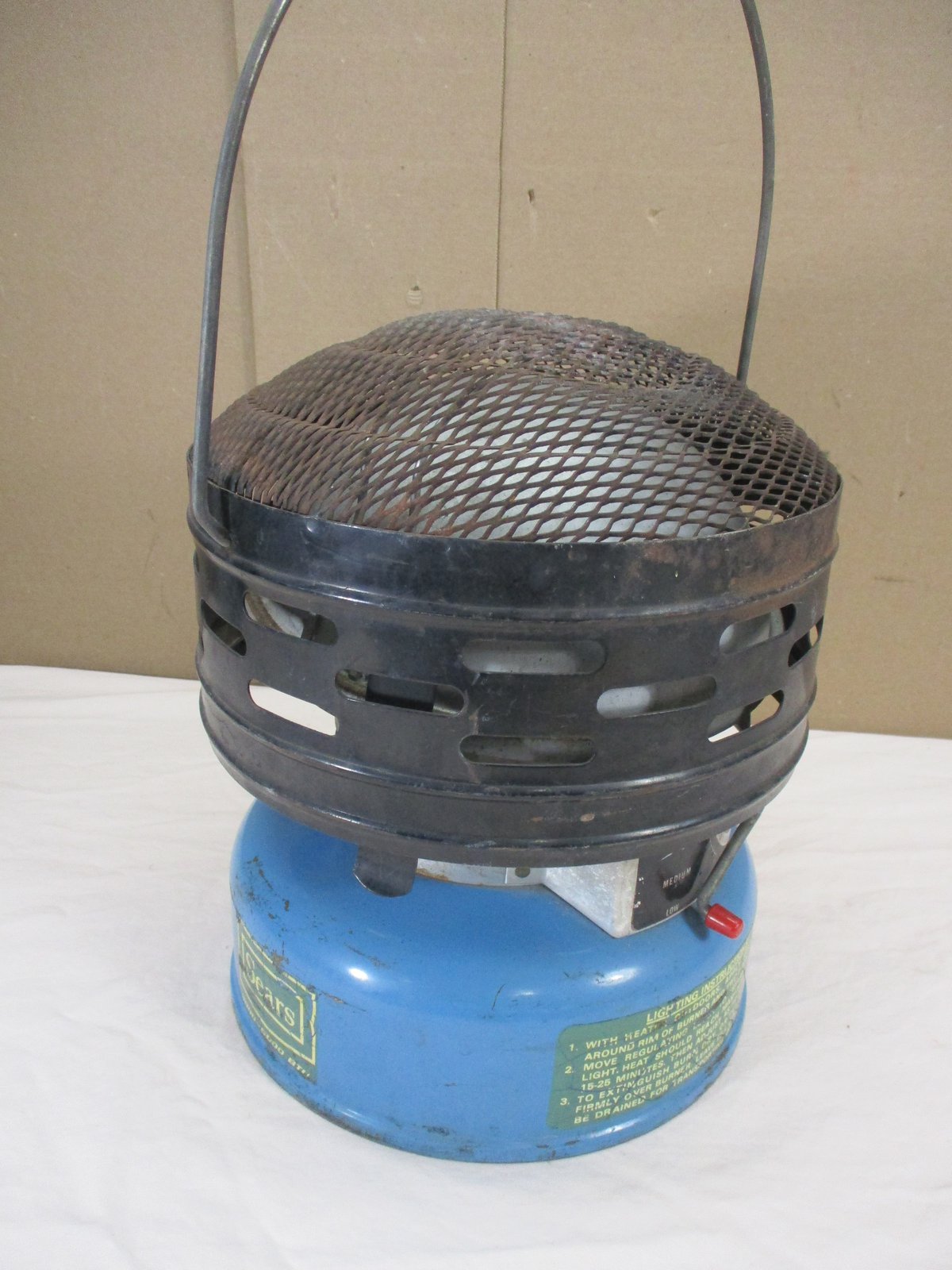 Vintage 1969 Sears COLEMAN Tent Gasoline Heater Catalytic Outdoor