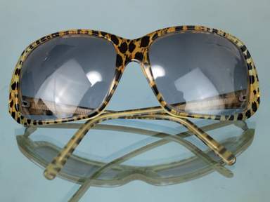 Dolce Gabbana D&G 6495 792 Brown Leopard Sun Glasses Used Italy