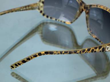 Dolce Gabbana D&G 6495 792 Brown Leopard Sun Glasses Used Italy