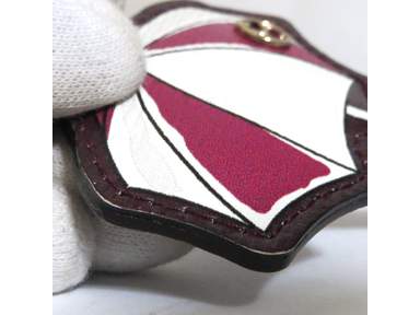 GUCCI グッチ　キーリング　アンブレラ　ビーチボール Auth Gucci Umbrella Motif Key Ring Holder Bag Charm Brown