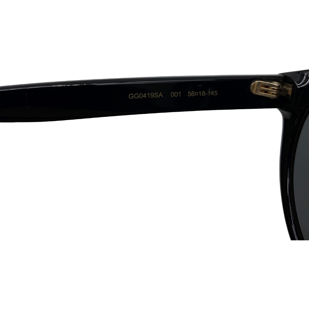 Authentic GUCCI Line Stone Sunglasses GG0419SA Black Resin #36634430 Authentic GUCCI Line Stone Sunglasses GG0419SA Black Resin  main image 2