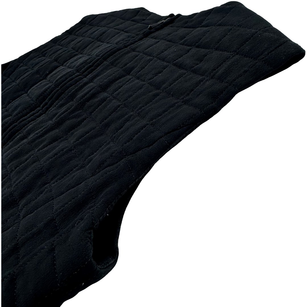 Authentic CHANEL Size:36 Quilting Sleeveless Vest Black