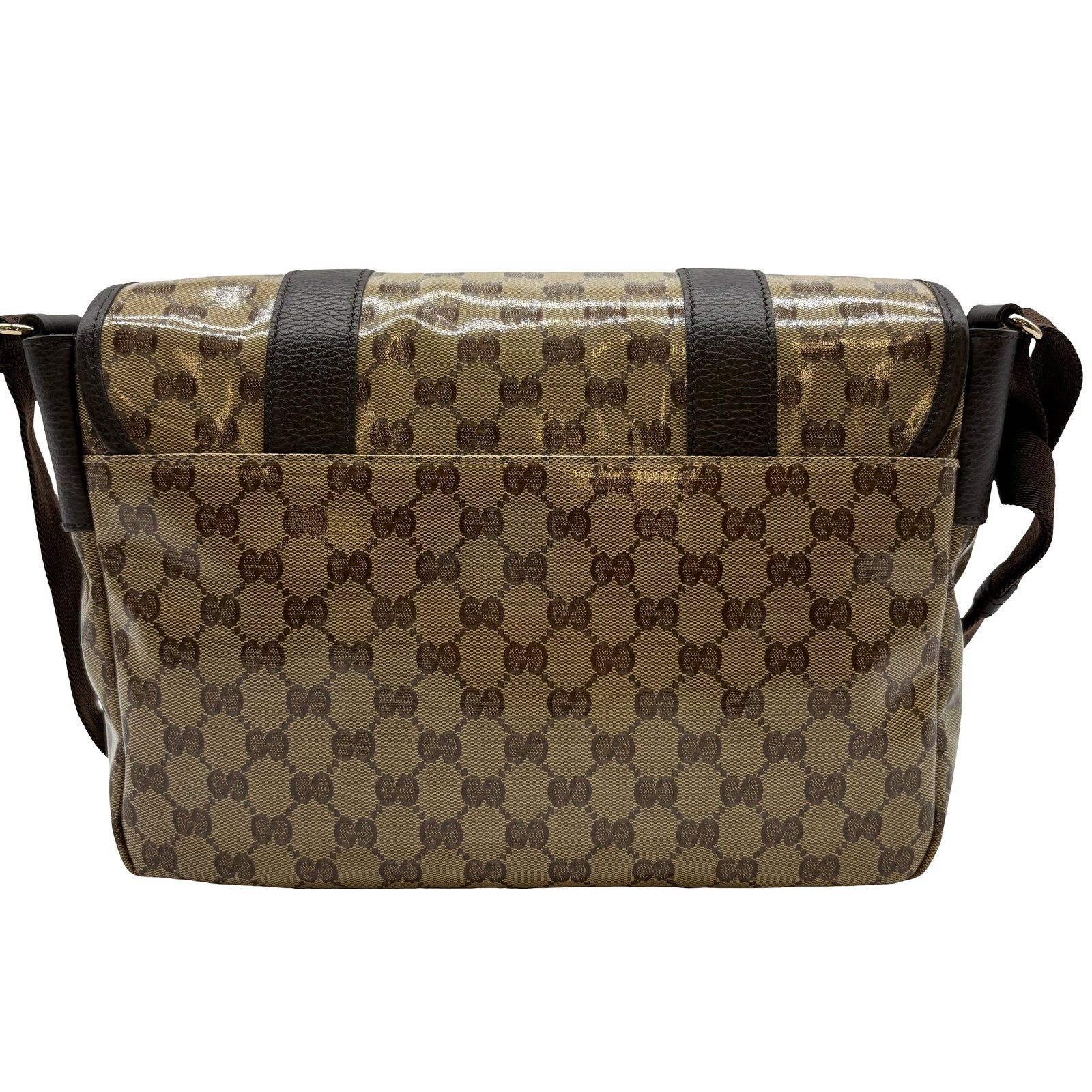 Authentic GUCCI GG Crystal Messenger & Cross Body 374426