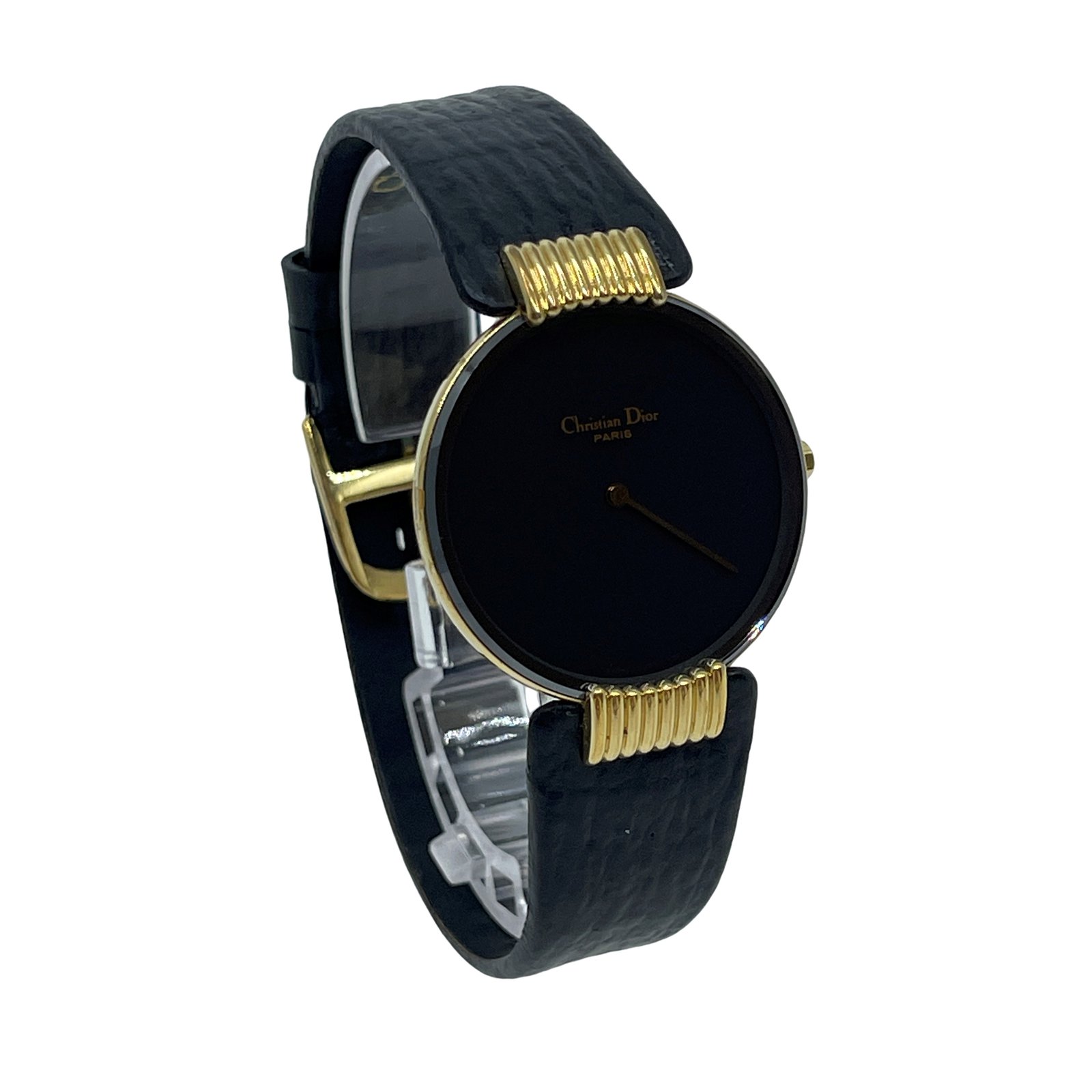 Authentic Christian Dior Leather Belt Quartz Wristwatch 2270 Authentic Christian Dior Leather Belt Quartz Wristwatch 2270