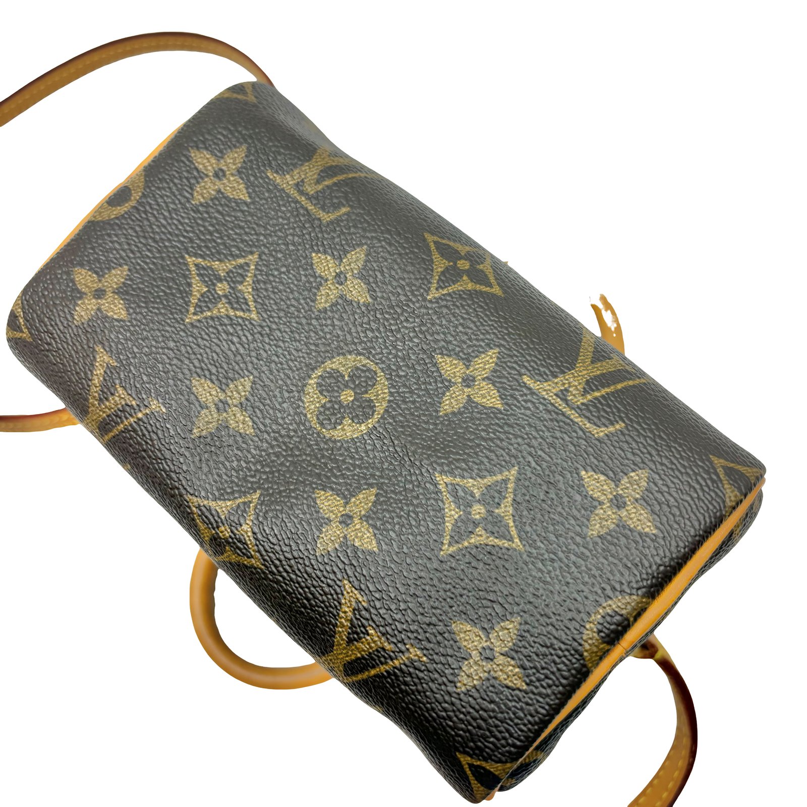 Auth LOUIS VUITTON Nano Speedy 2WAY Hand Bag M41534 Monogram Auth LOUIS VUITTON Nano Speedy 2WAY Hand Bag M41534 Monogram