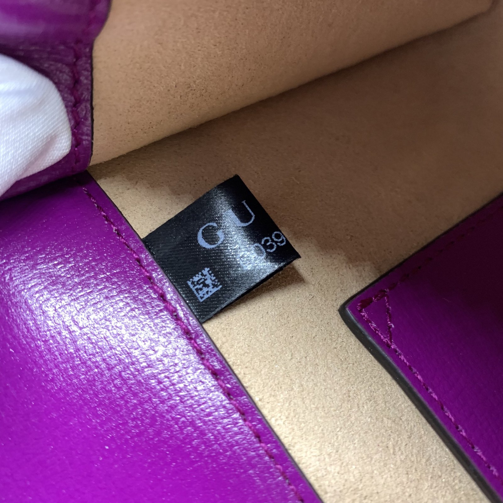Authentic GUCCI Horsebit Shoulder Bag 724713 Purple Leather