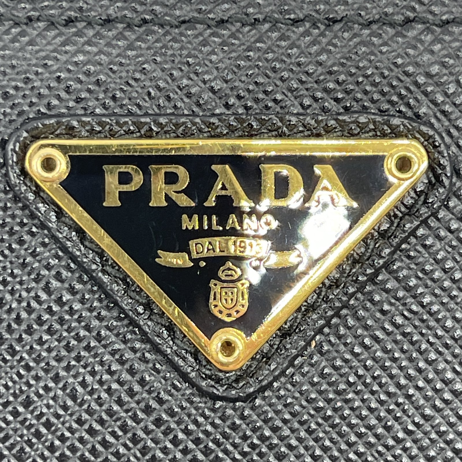 Authentic PRADA Saffiano Shoulder Bag Mini Phone Pouch Black Authentic PRADA Saffiano Shoulder Bag Mini Phone Pouch Black