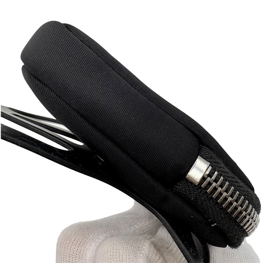 Authentic PRADA Tessuto With Pouch Smart Phone Holder Black Rubber