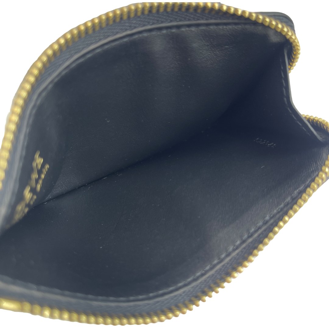 Authentic LOEWE Pebble Coin Card Holder CANBZ40X01 Black Authentic LOEWE Pebble Coin Card Holder CANBZ40X01 Black