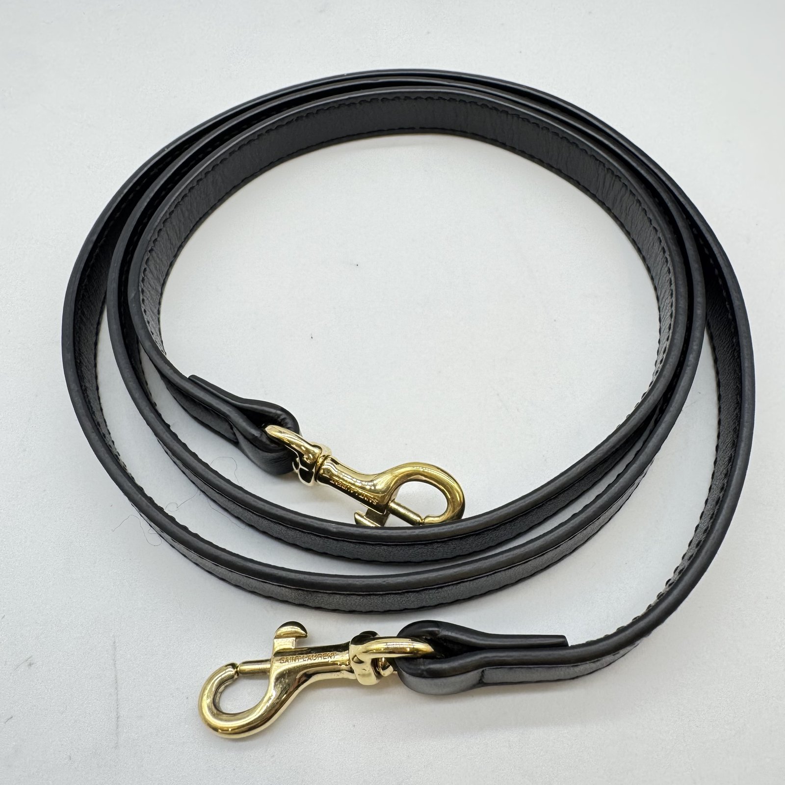 Authentic SAINT LAURENT Small Cabas Clochette Key Ring Hand