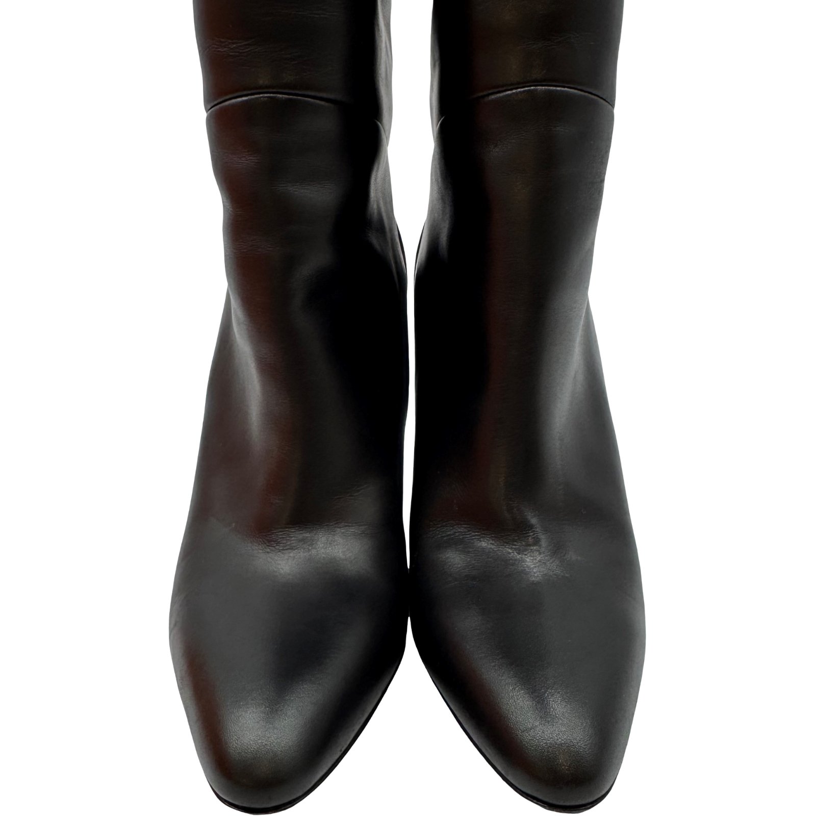 Authentic HERMES Size:38 US:7 Long Boots Black Leather Authentic HERMES Size:38 US:7 Long Boots Black Leather