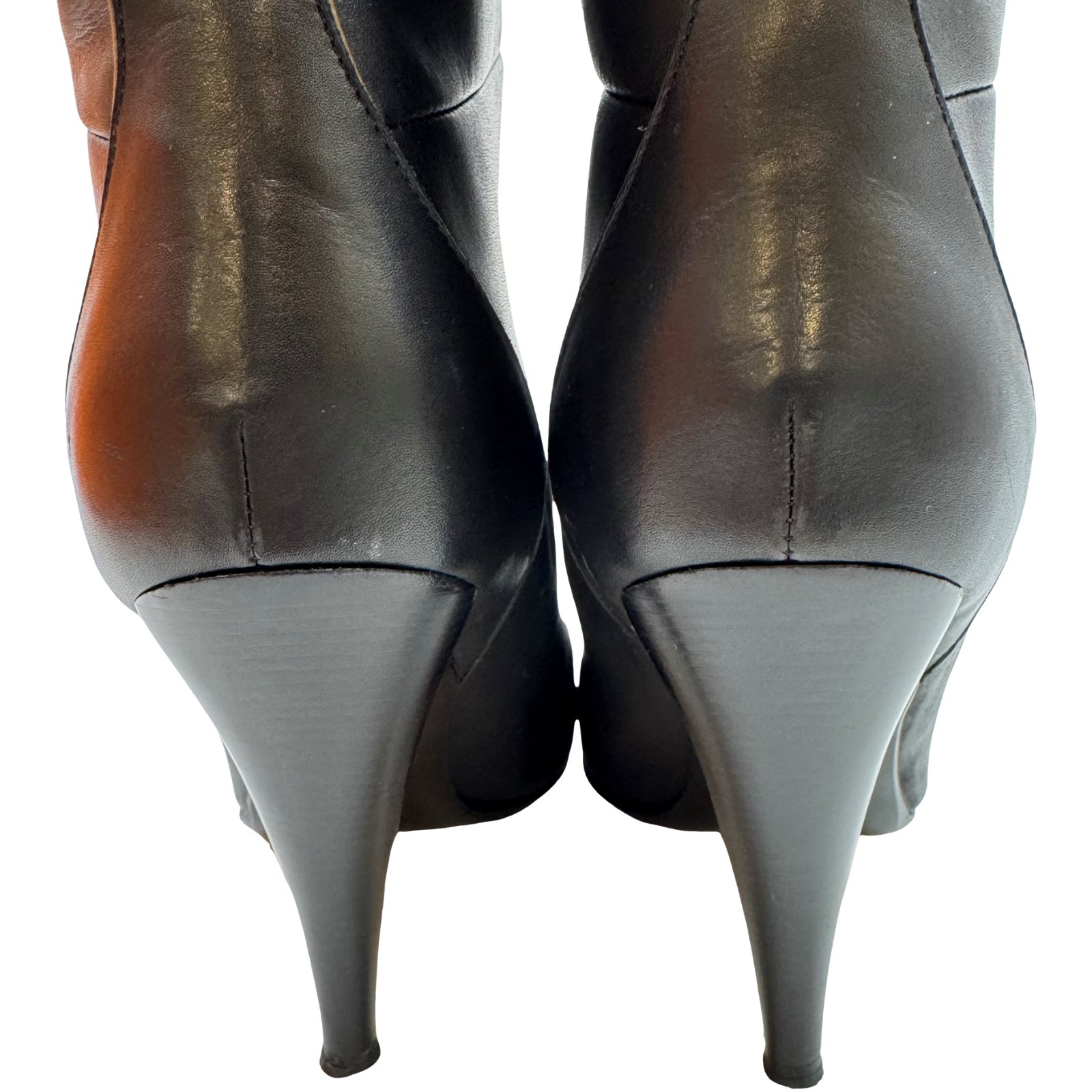 Authentic HERMES Size:38 US:7 Long Boots Black Leather Authentic HERMES Size:38 US:7 Long Boots Black Leather