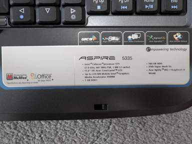 ACER ASPIRE 5335 LAPTOP, MS2253 (GOOD CONDITION) | eBay