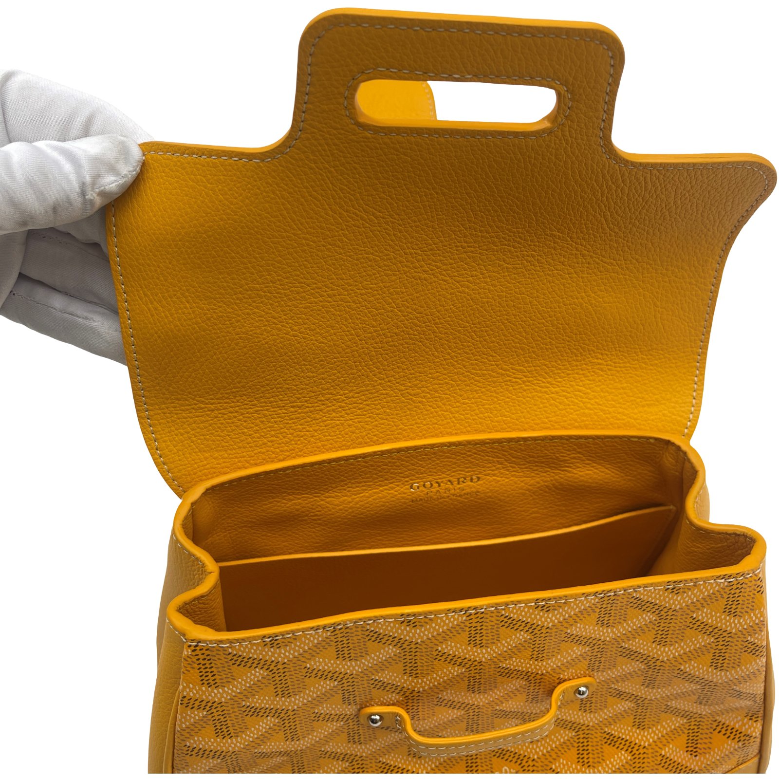 Authentic GOYARD Saigon Structure Mini Hand Bag BL0812