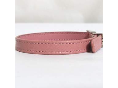 Authentic GUCCI Double G Logo Pink Leather Bracelet