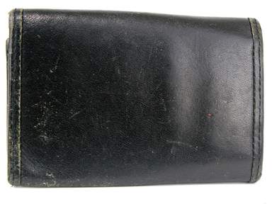 BURBERRY Black Label Leather Key Case Key Chain Accessories Used