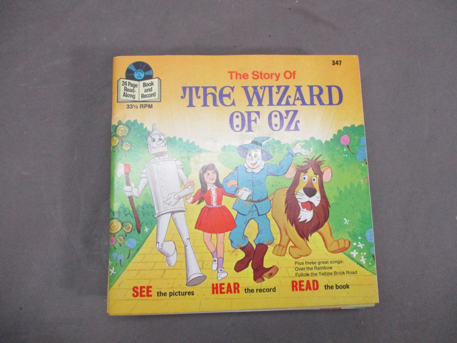 12 Vintage WALT DISNEY DISNEYLAND BOOK & RECORD 33 1/3 Rpm VINYL