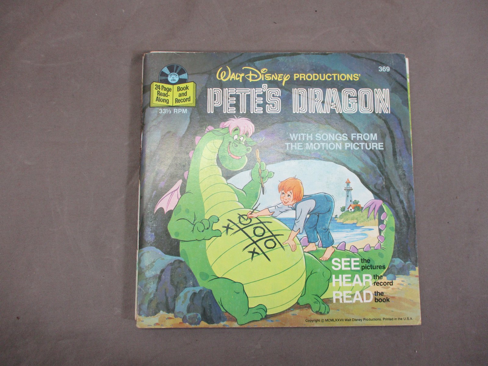 12 Vintage WALT DISNEY DISNEYLAND BOOK & RECORD 33 1/3 Rpm VINYL