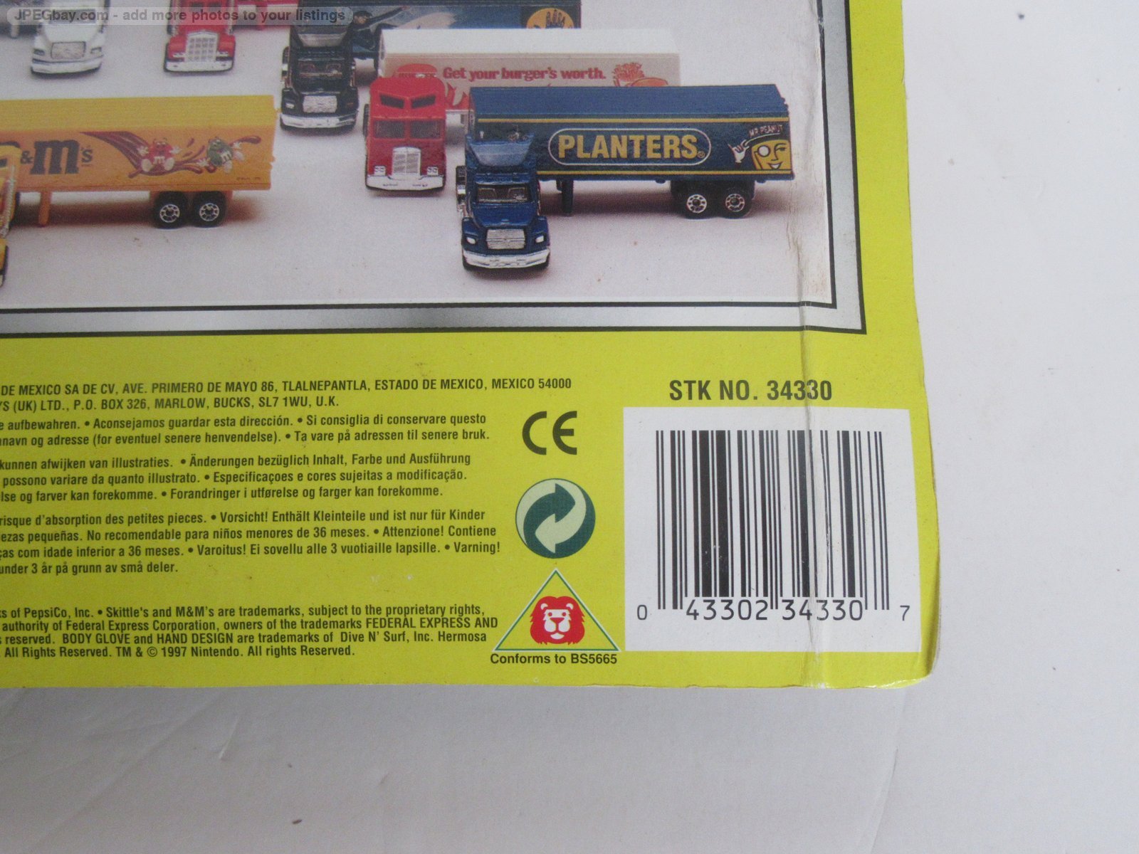 Vtg 1996 Matchbox Super Rigs #34330 Nintendo 64 Super Mario