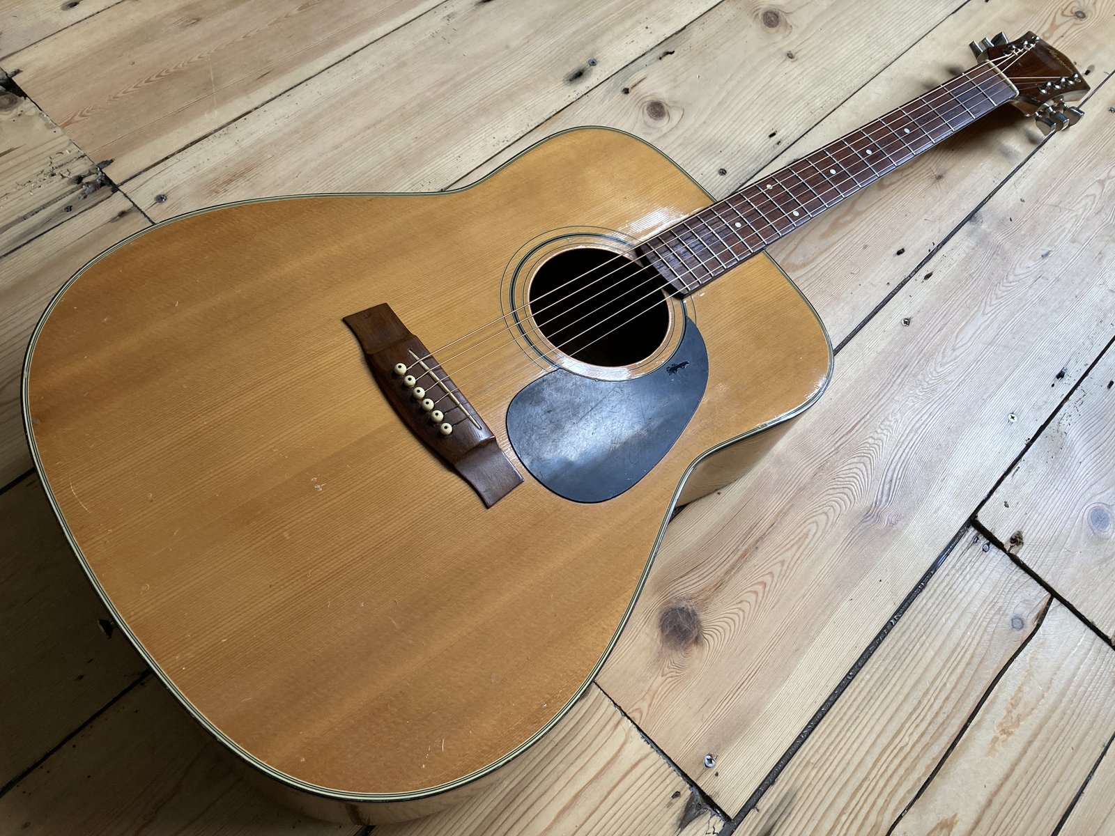 その他 Acoustic Harmony HQ30000 Mahogany Harmony Acoustic Guitar – Bamboo