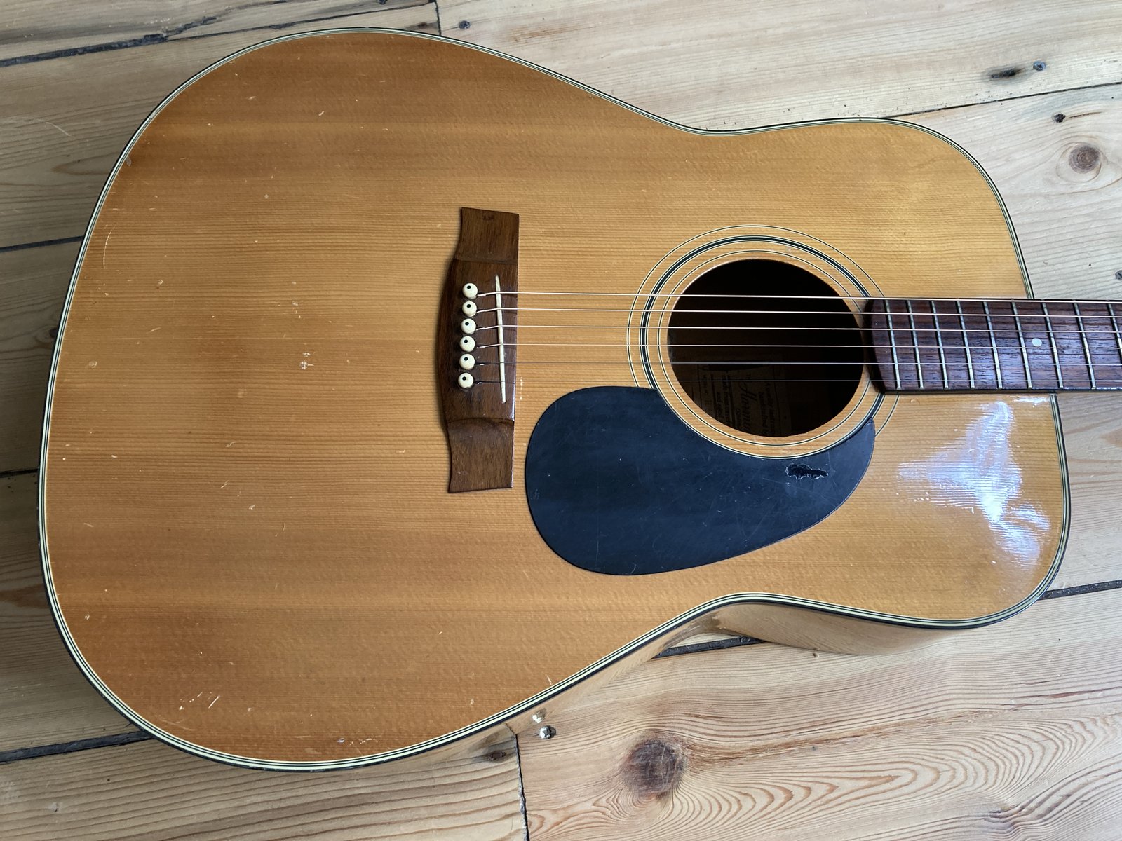 1980s Harmony H6565N Acoustic Guitar Korea Roadworn | eBay UK