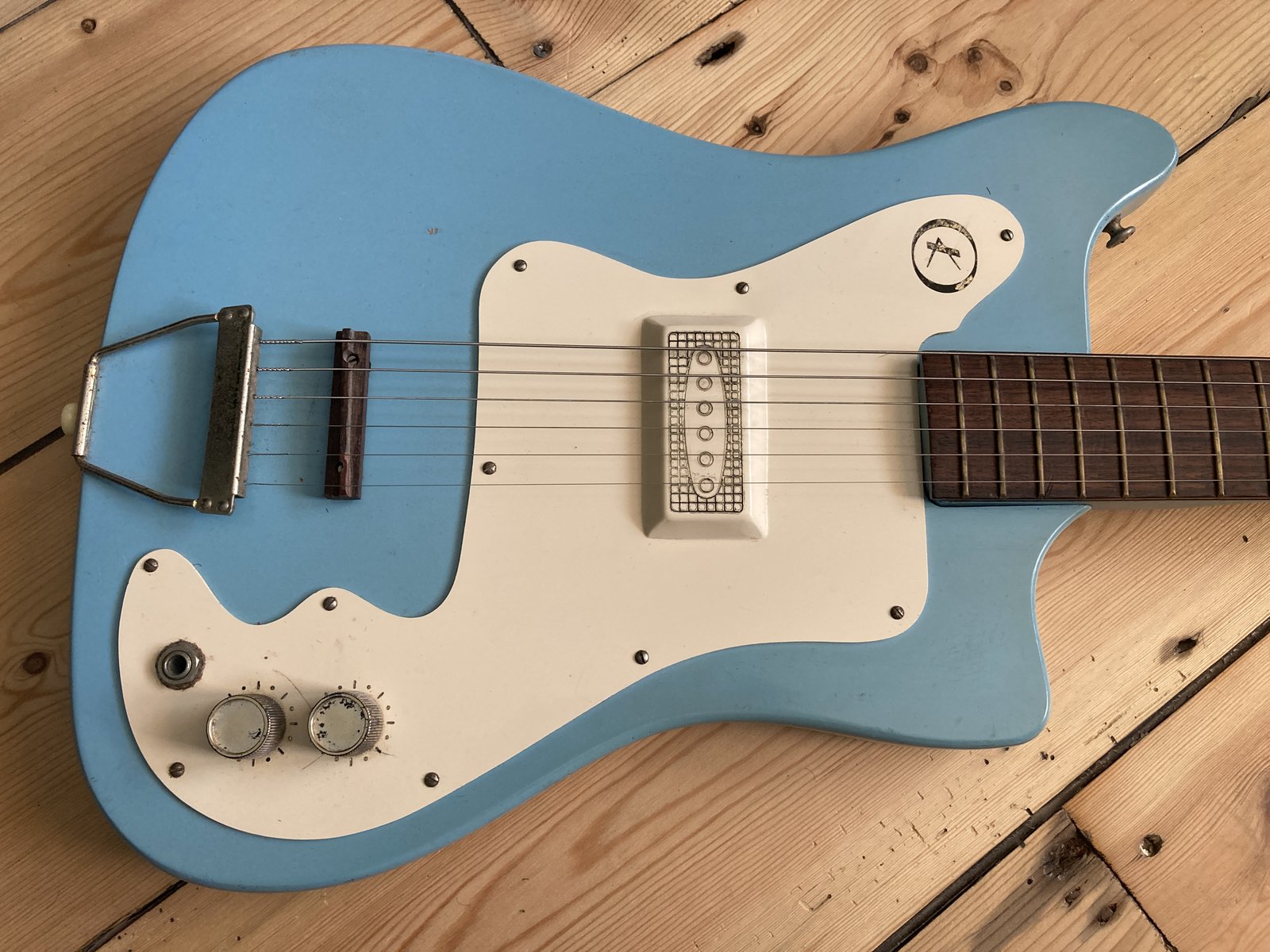 Vintage 1960s Kay K311 Teal Blue Electric Guitar Kay USA K310 | eBay