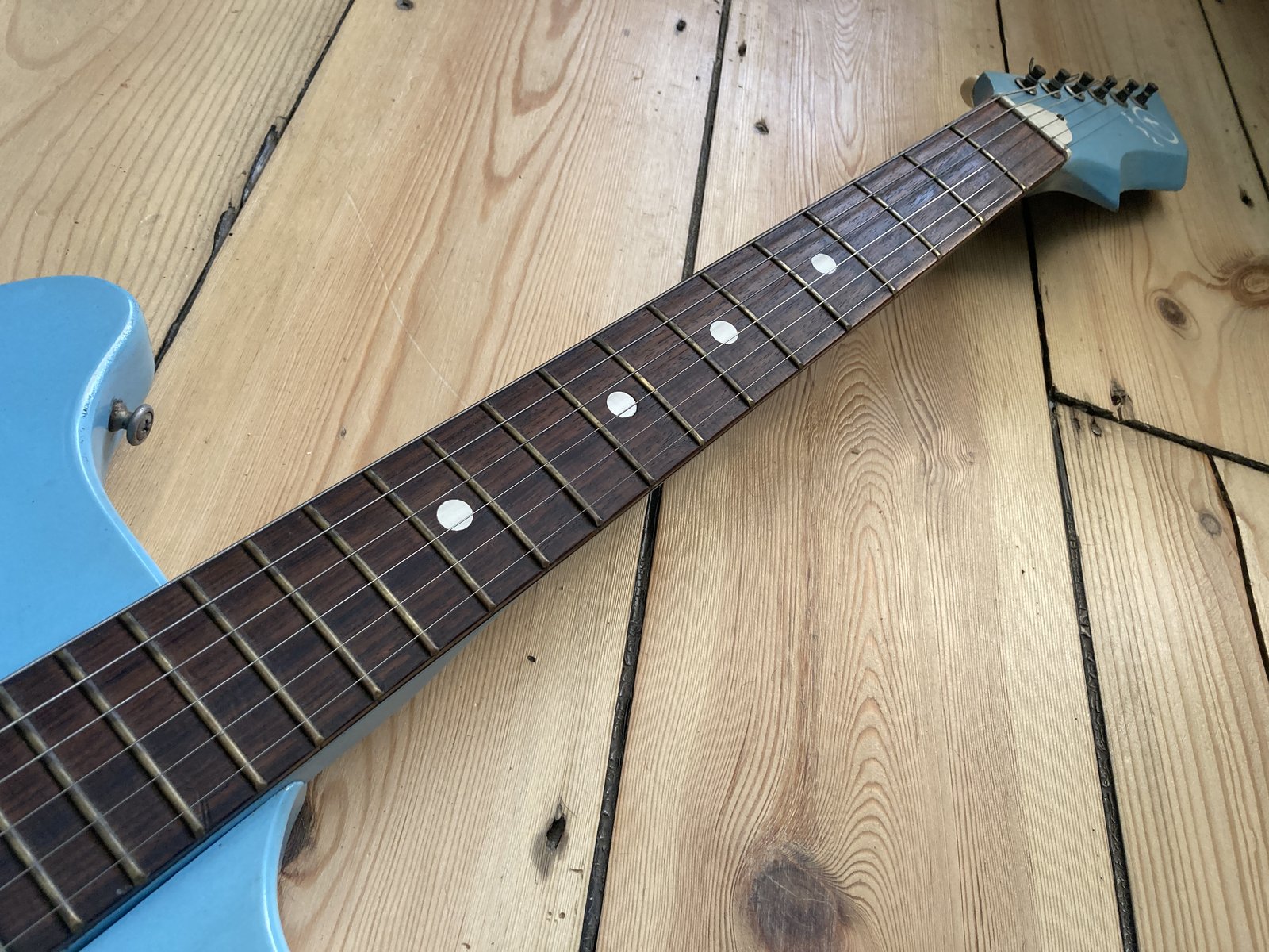 Vintage 1960s Kay K311 Teal Blue Electric Guitar Kay USA K310 | eBay