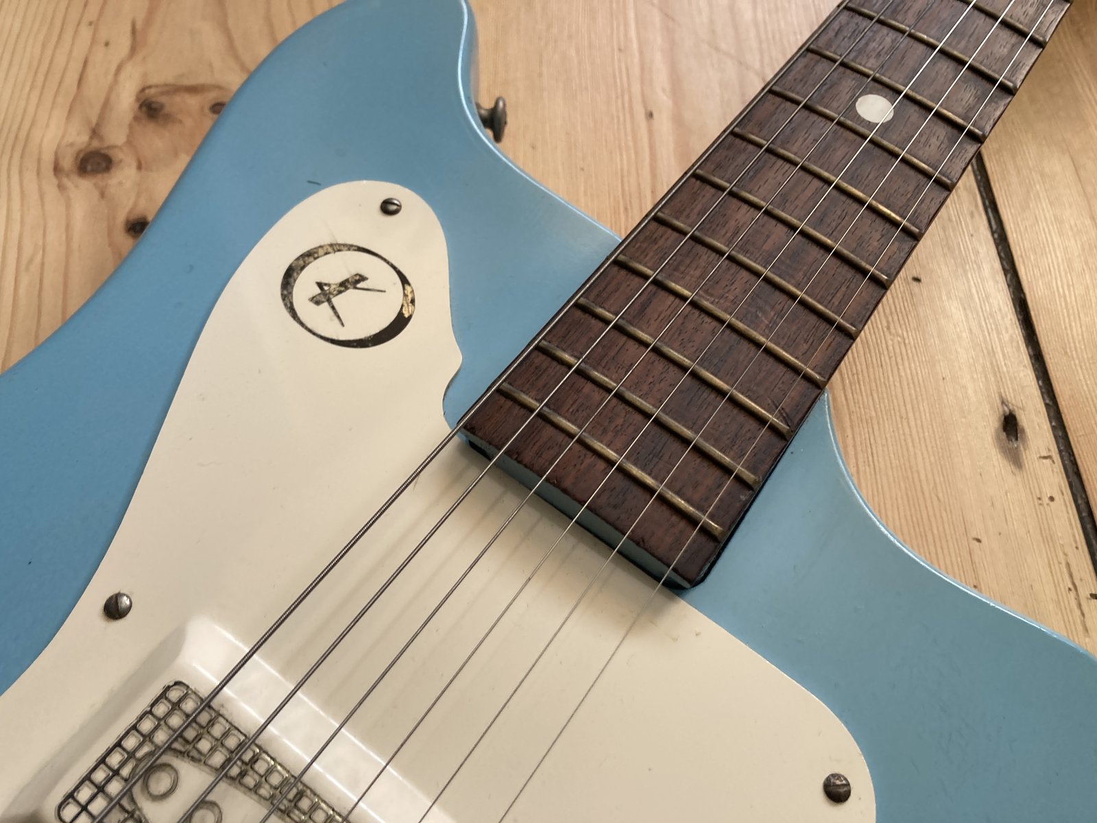 Vintage 1960s Kay K311 Teal Blue Electric Guitar Kay USA K310 | eBay