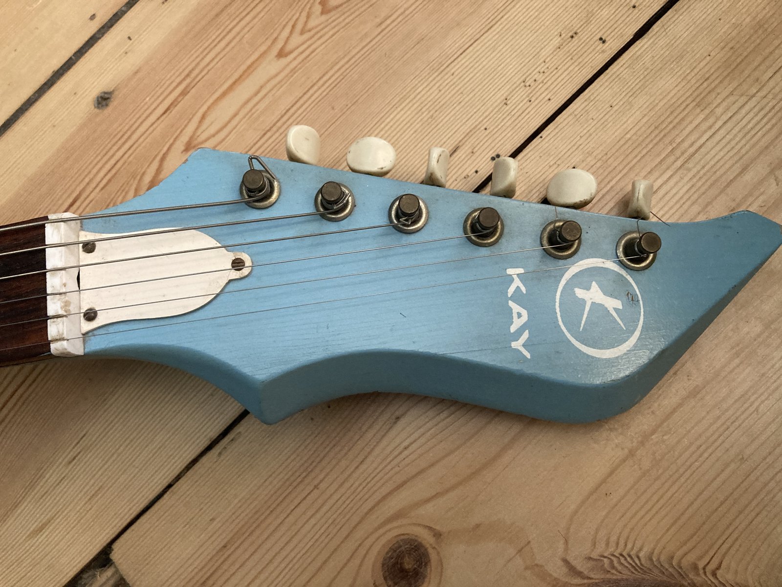 Vintage 1960s Kay K311 Teal Blue Electric Guitar Kay USA K310 | eBay
