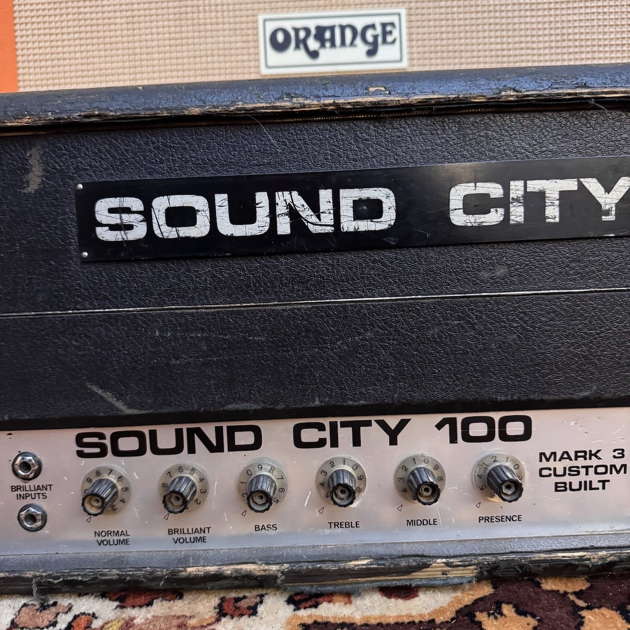 Vintage 1960s 1969 Sound City 100 Mark 3 L100 Guitar Valve