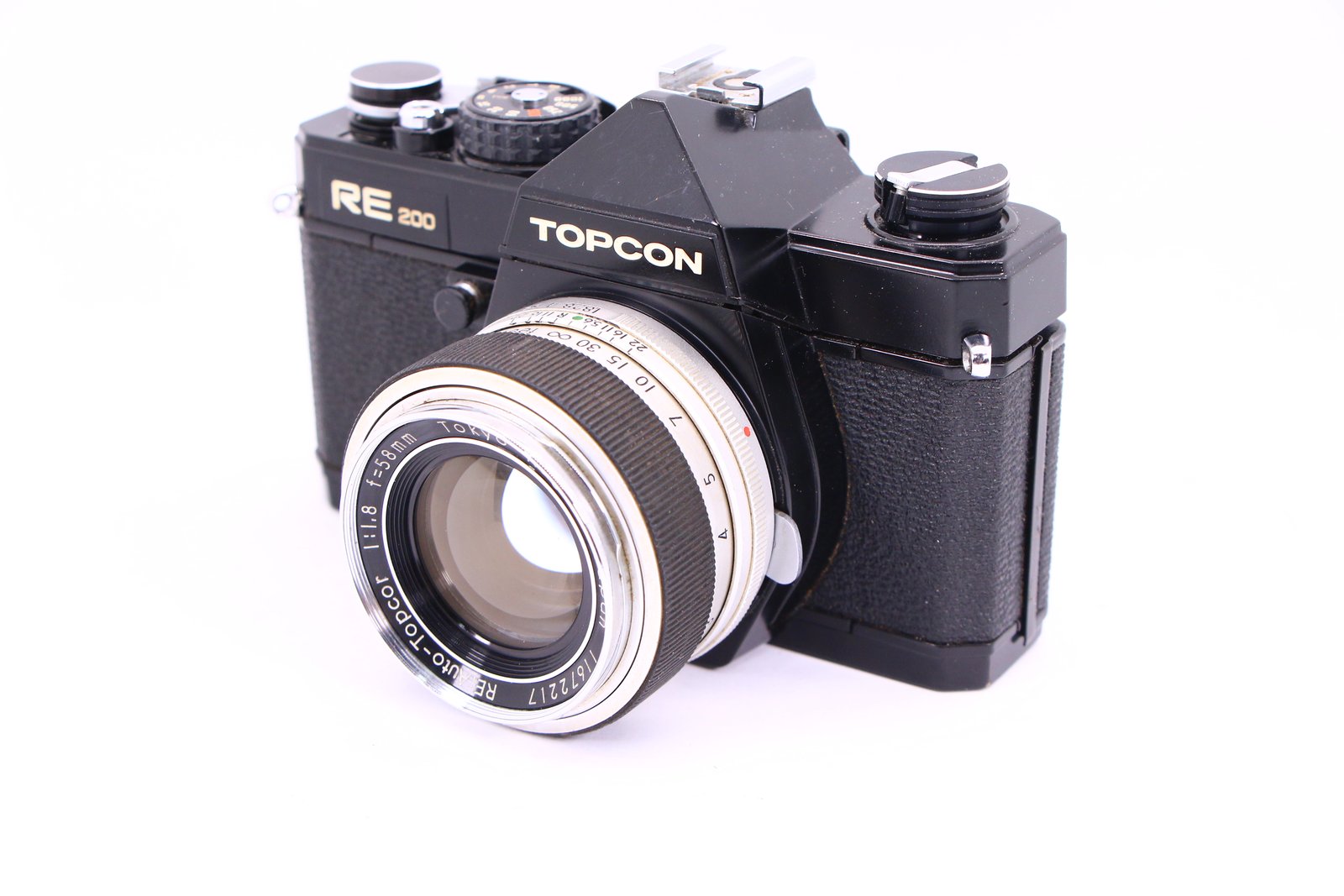 TOPCON RE200 一眼レフカメラ 135mm f2.8 レンズ付き Yahoo!オークション -「re-200」(フィルムカメラ) (カメラ、光学