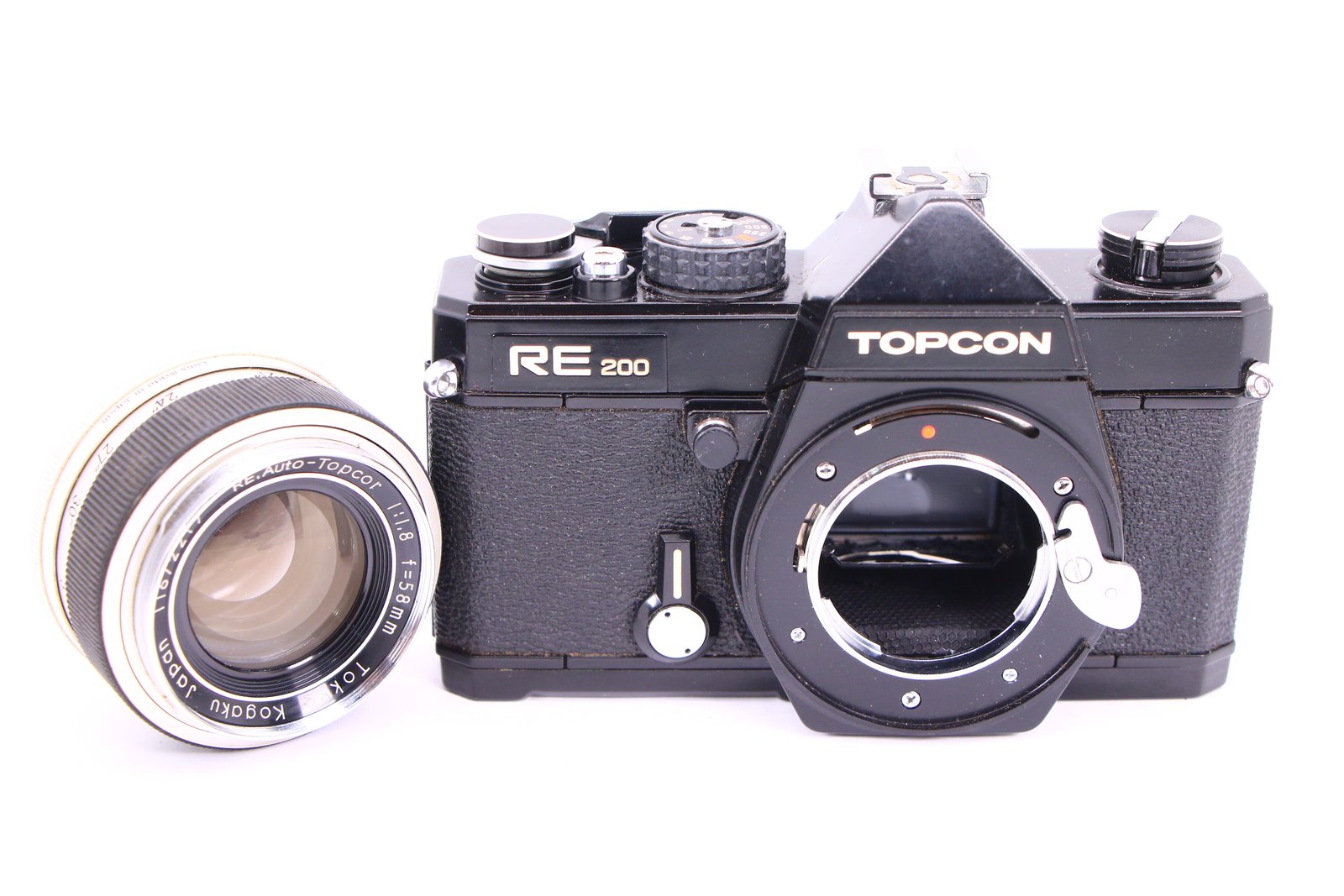 TOPCON RE200 一眼レフカメラ 135mm f2.8 レンズ付き Yahoo!オークション -「re-200」(フィルムカメラ) (カメラ、光学