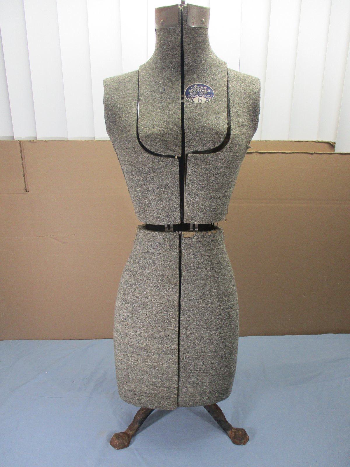 Antique VTG Adjustable Dress Form ACME L&M Sewing Mannequin w/ Stand Size JR