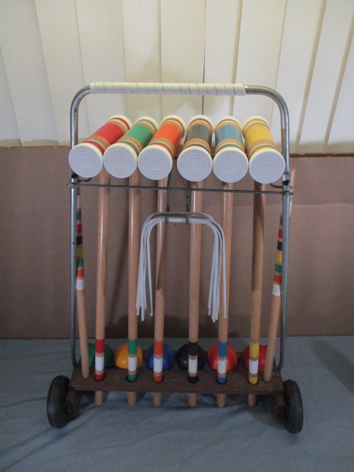 Chariot Croquet CR-59 WDK Partner - Jeu De Croquet En Bois Pour 6 Personnes