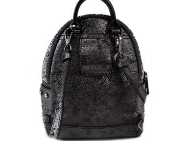 MCM Special Edition 021/050 Leather with Beads Dark Gray Backpack