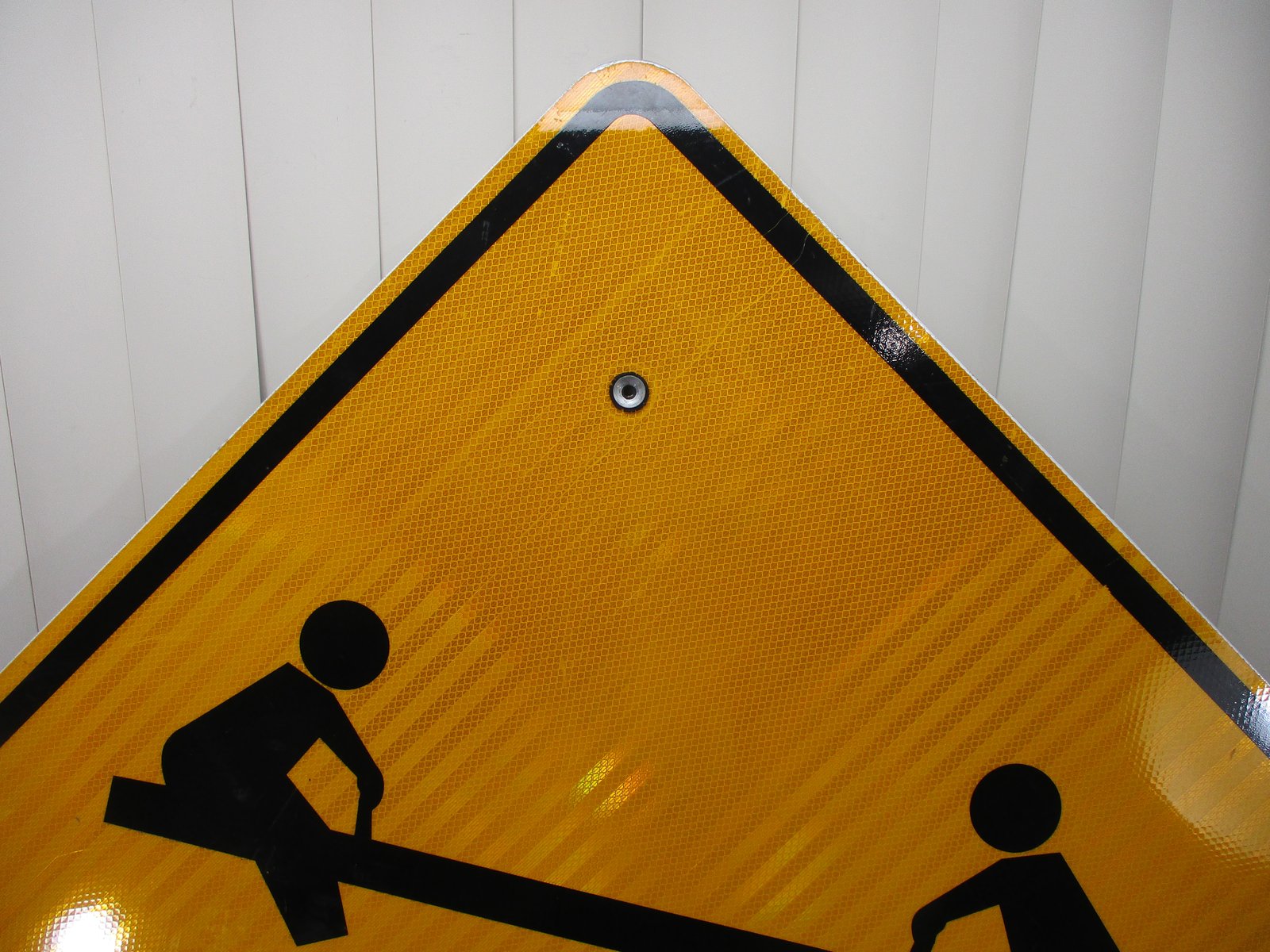 Vintage Playground Yellow Diamond Yield Street Sign City of