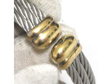 Auth Vintage Philippe Charriol Bangle Bracelet Stainless Steel