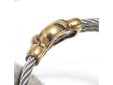 アクセサリー PHILIPPE CHARRIOL Wire bracelet Auth Vintage Philippe Charriol Bangle Bracelet Stainless Steel