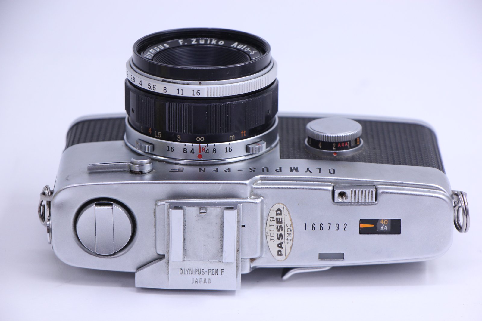 Olympus Pen F FT Half Frame Film Camera f. Zuiko 38mm f1.8 Auto-S